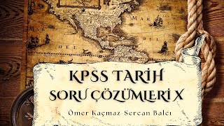 KPSS GYGK TARİH SORU ÇÖZÜMÜ 10 OSMANLI TARİHİ5 ÇIKMIŞ SORULAR serbestiyet manavgat antalya [upl. by Ahsiuqel]