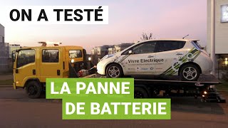 On a testé la PANNE de batterie en voiture électrique Nissan Leaf [upl. by Daughtry]