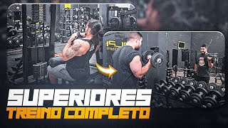 O MELHOR TREINO PARA SUPERIORES Ficha Completa com TODOS os Exercícios [upl. by Aelgna]