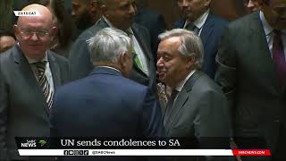 UN sends condolences to SA [upl. by Lertram]