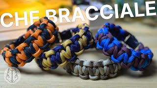 Come intrecciare bracciale in paracord  Tutorial italiano 17 blacksquirrel [upl. by Annawad]