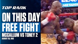 James Toney vs Mike McCallum 2  FREE FIGHT  AUGUST 29 1992 [upl. by Rehpotsirhk743]