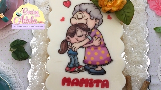 Gelatina para el dia de las madres con transfer de mama sabor a rompope [upl. by Anaujal104]