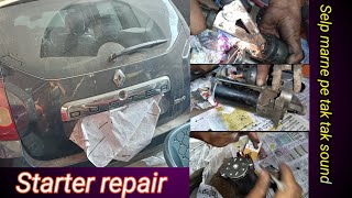 How to repair starter motor Renault duster Renault duster self repair 🧰 [upl. by Bibbie]