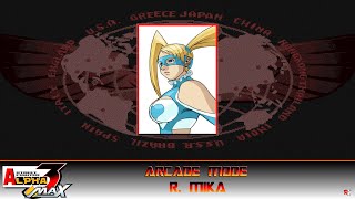 Street Fighter Alpha 3 Max Arcade Mode  R Mika [upl. by Anirahs662]