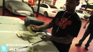 Juelz Santana Shows His Car Garage amp Smokes Blunt [upl. by Honna]