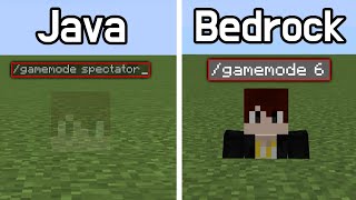 Java spectator mode vs Bedrock spectator mode [upl. by Ateuqram]