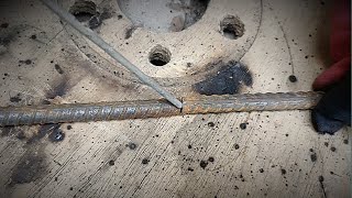 one power welding technique for metal rods [upl. by Sullecram702]