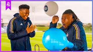 Tchouameni and Camavinga terrified with the Balloon Challenge 😂  Real Madrid amp Nivea Men [upl. by Eilra]