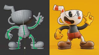 Simple Rubber Hose Character Rig in Blender  RealTime Tutorial [upl. by Kane]