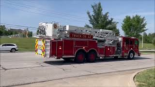 Olathe KS FD Truck 52 Responding 61723 0948hrs [upl. by Rafaellle824]