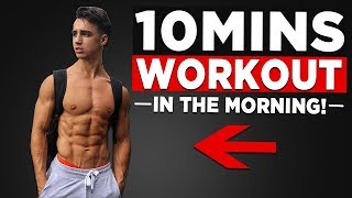 10 MIN MORNING WORKOUT NO EQUIPMENT BODYWEIGHT WORKOUT [upl. by Zwick]