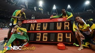 Usain Bolt anchors world record 4x100 relay at 2012 Olympics  NBC Sports [upl. by Delogu289]