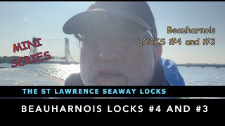 Transiting Beauharnois Locks 4 and 3 by Small Sailboat the St Lawrence Seaway Montreal [upl. by Godden55]