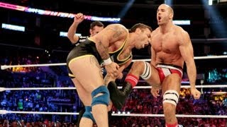 Antonio Cesaro vs Santino Marella United States Championship Match WWE Summerslam 2012 Preshow [upl. by Tychon]