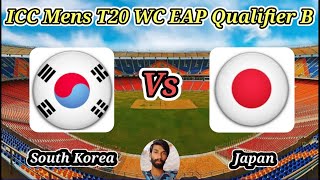 South Korea vs Japan  Match 10  ICC Mens T20 World Cup Sub Regional East AsiaPacific Qualifier [upl. by Ydak]