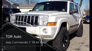 Jeep Commander Lift Kit Install [upl. by Sevy486]