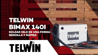 Soldadora Telwin Bimax 140i soldar hilo de una forma sencilla y rápida [upl. by Nidnarb]