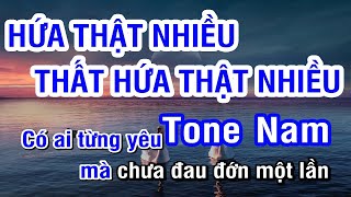 KARAOKE Há»¨A THáº¬T NHIá»€U THáº¤T Há»¨A THáº¬T NHIá»€U  TONE NAM  LIVETAISINH  Unghoangphuc [upl. by Niawat]