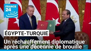 EgypteTurquie  un réchauffement diplomatique après une décennie de brouille • FRANCE 24 [upl. by Winther]