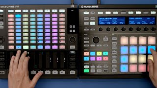 MASCHINE JAM workflow Combining MASCHINE hardware  Native Instruments [upl. by Airdnek566]