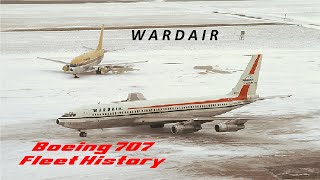 Wardair Boeing 707 Fleet History [upl. by Aiclef120]