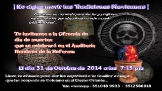 Invitación a la ofrenda del dia de muertos [upl. by Neala]