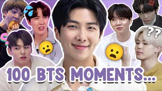 100 ICONIC MOMENTS in the HISTORY of BTS [upl. by Dragon545]