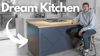 Building The Classiest Kitchen Island In The World  How To  Oak Countertop  Geo Backpanel [upl. by Absa]