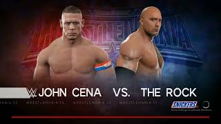 John Cena vs The Rock  Epic WWE Showdown  Full Match Highlights [upl. by Carmelina]