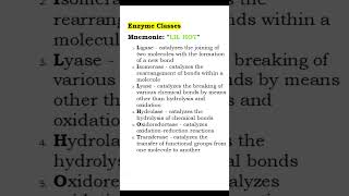 Mastering Enzyme Classification Fun and Easy Mnemonics usmle biochemistry [upl. by Baiss]