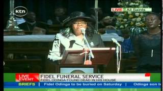 Ida Odinga emotionally eulogizes his son Fidel Odinga [upl. by Cord]