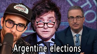 John Oliver on the Argentinas New President  HasanAbi reacts [upl. by Ainatnas514]