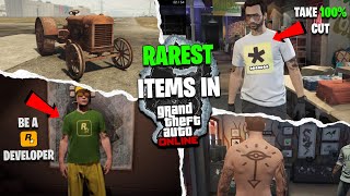 The Most RARE Items in GTA Online amp How to Get Them [upl. by Ettessil]