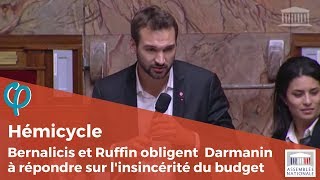 Ugo Bernalicis et François Ruffin obligent G Darmanin à répondre sur linsincérité du budget 2018 [upl. by Bueschel581]