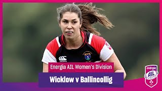 Wicklow v Ballincollig  EnergiaAIL Highlights Womens Div 1 Rd 8 [upl. by Huang]