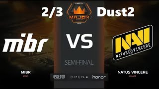 MIBR vs NaVi  23 Dust2 Мажор FACEIT London 2018 Playoff 12 Стадия CSGO [upl. by Ongun]