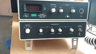 Set up for Reflex klystron microwave test bench Front panel Reflex Klystron Power Supply [upl. by Adekam633]