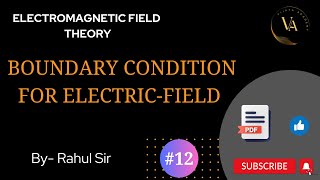 Boundary Condition For ElectricField  Vijaya Academy  emft sppu [upl. by Eelnodnarb388]