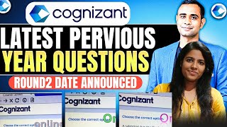 🔥Cognizant Previous Year Questions Cognizant Second Round Date  Cognizant PYQ🔥 [upl. by Airahcaz]