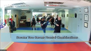 Savate Two Combinations with the Revers Frontal [upl. by Floridia450]