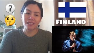 Eurovision 2020 Finland Aksel Looking Back Reaction [upl. by Airret]