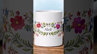 Sip in Style Personalized Floral Mug to Brighten Your Day custommug floraldesign [upl. by Ahael]