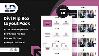 How To Use The Flipbox Layouts  Divi Layouts [upl. by Rufe113]