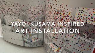 Yayoi Kusama art installation by Art with Jenny K and her students [upl. by Schertz]