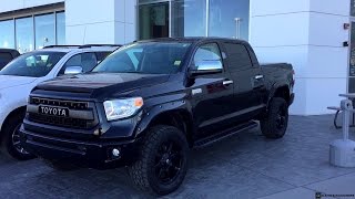 Lifted 2016 Toyota Tundra Platinum Crew Max on 30555R20 Tires [upl. by Etnovert]