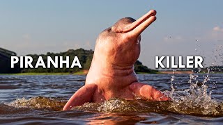 Amazon River Dolphins Pink Freshwater Dolphins That Eat Piranhas [upl. by Atinaujnas]