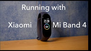 Running with the Xiaomi Mi Band 4 paired with an iPhone and Nike Running Club [upl. by Camm]