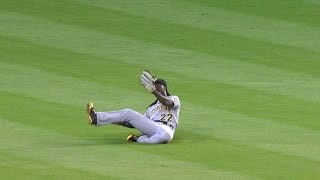 PITMIA McCutchen robs Furcal of a hit [upl. by Farand]