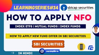 How to apply NFO in SBI Securities  How to buy New Fund Offer in SBI Securities [upl. by Aelrac]